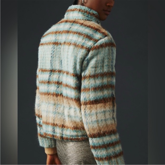 Anthropologie Plaid Wool Blend Jacket NWT - Picture 3 of 9